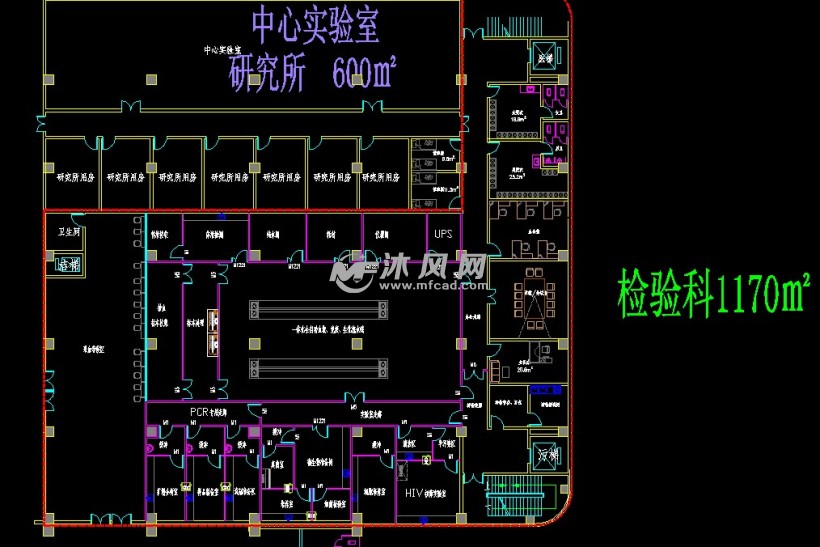 分采血,标本处理,常规免疫生化大厅,及hiv,微生物,细胞培养实验室,pcr