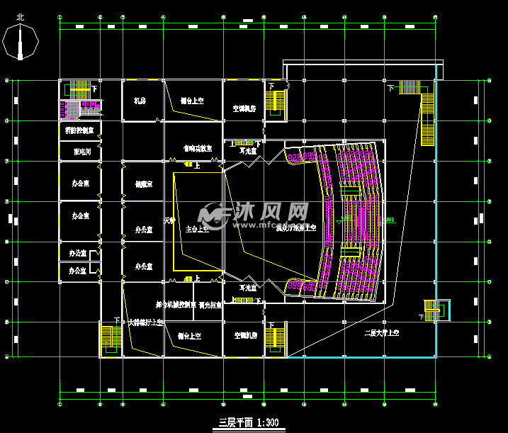 某1200座影剧院建筑设计