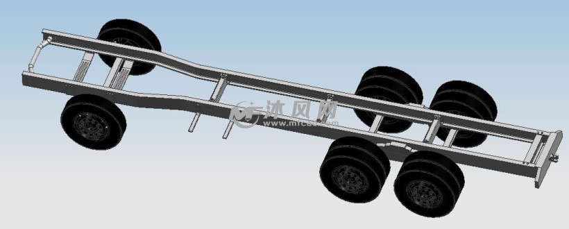 货车底盘设计 卡车车轮底盘及悬架设计