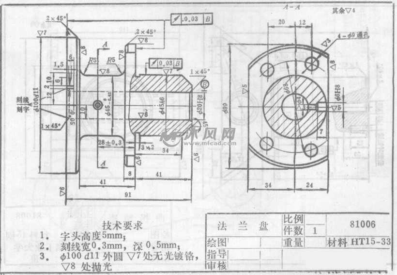 ca6140车床零件图 - 机床附件图纸 - 沐风网