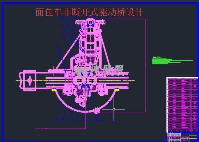 面包车非断开式驱动桥设计