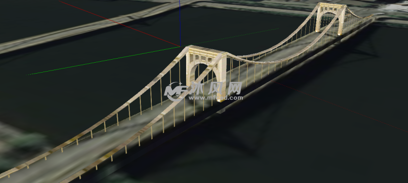 第七街大桥模型图 - sketchup其他模型 - 沐风图纸