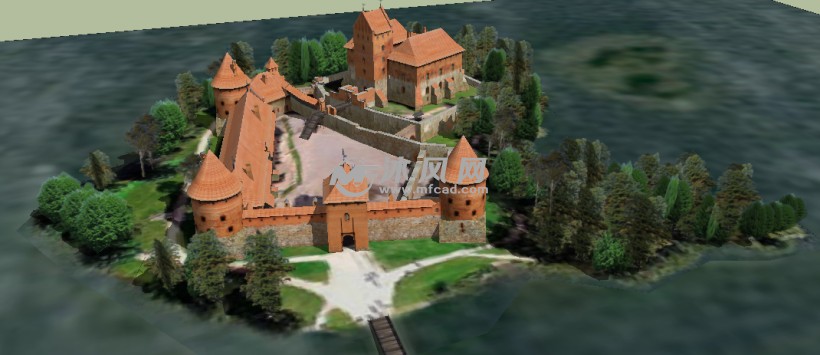欧洲城堡模型图