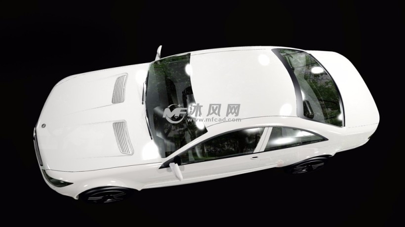 一款大气磅礴的奔驰轿车AUTOCAD三维模型文
