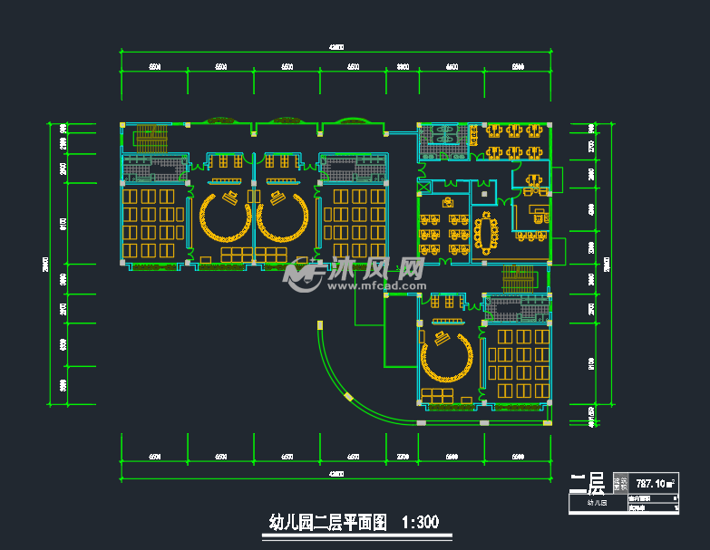 cad幼儿园平面图