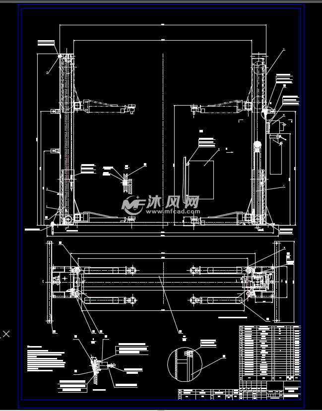 汽车液压双柱式举升机