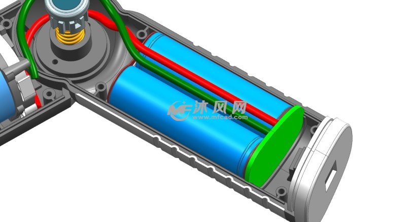 一款迷你家用电钻外观与结构图 - 电动工具图纸