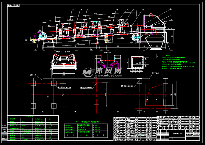 皮带机td75b650x4440总图(8-原创