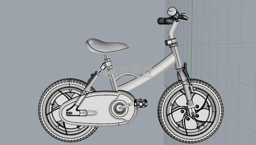 儿童自行车模型图设计