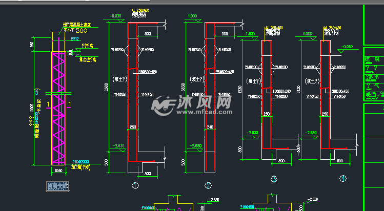 住宅地梁及基础节点构造详图