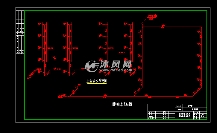 消防给水系统图