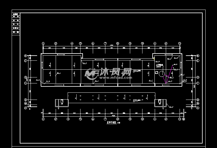 公司独栋6层综合办公楼给水排水设计cad施工方案图