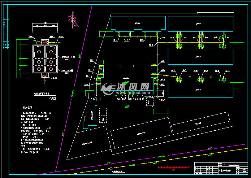 污水管网平面图