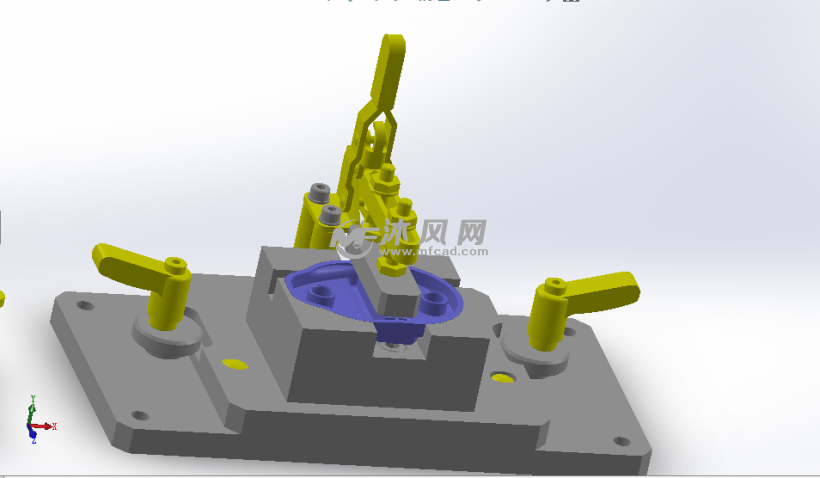 工件夹紧夹具模型