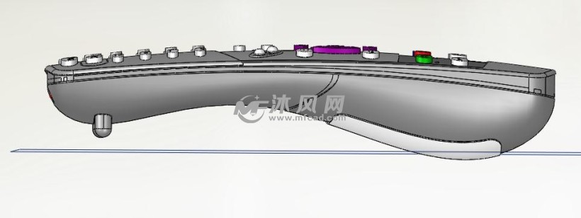 电视遥控器模型图纸