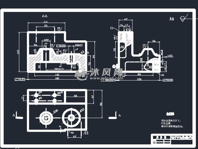 翻转式钻床夹具治具10 mm孔及13mm孔加工