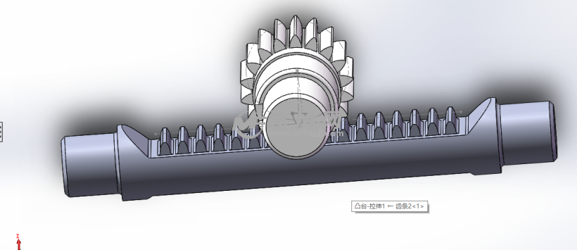 齿轮齿条转向器模型