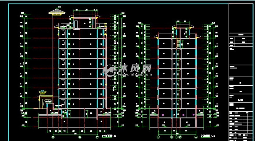 浇剪力墙结构住宅小区全套图纸