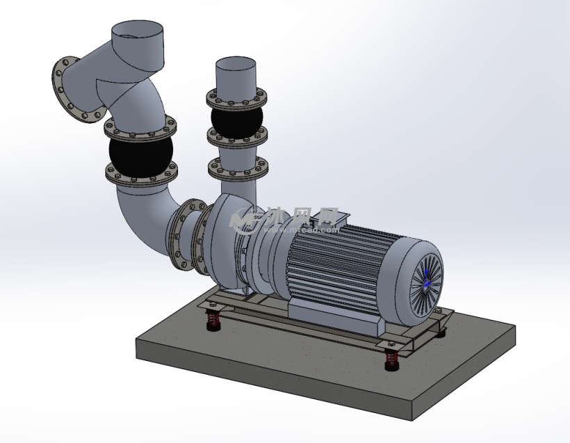 工厂设备-水泵solidworks模型