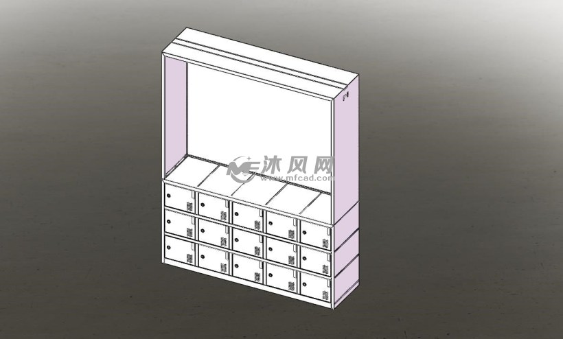 衣鞋柜立体图