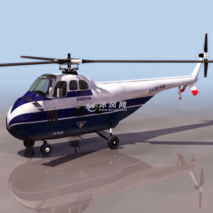 参加朝鲜战争的h-19直升机 - 航空航天图纸 - 沐风网