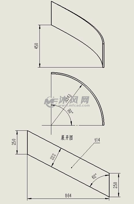 某别墅钢结构旋转楼梯施工图及三维模型