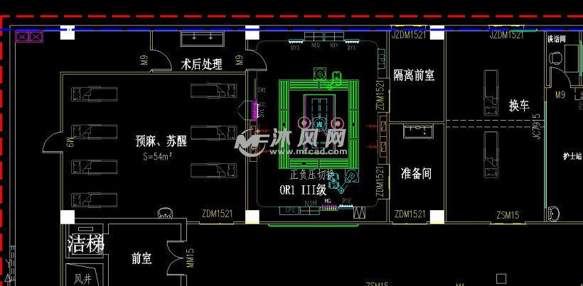 妇幼手术室平面设备布置图