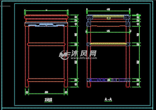 传统厅堂家具-茶几三维图