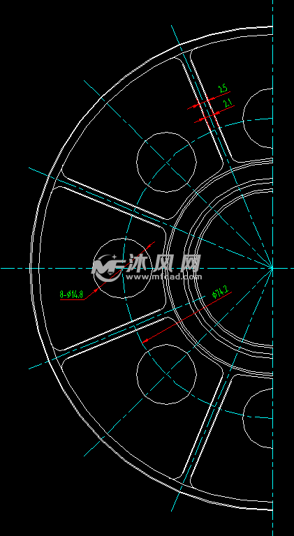 Φ500起重机滑轮零件图