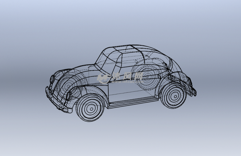 甲壳虫汽车sw模型 - 乘用车图纸 - 沐风网