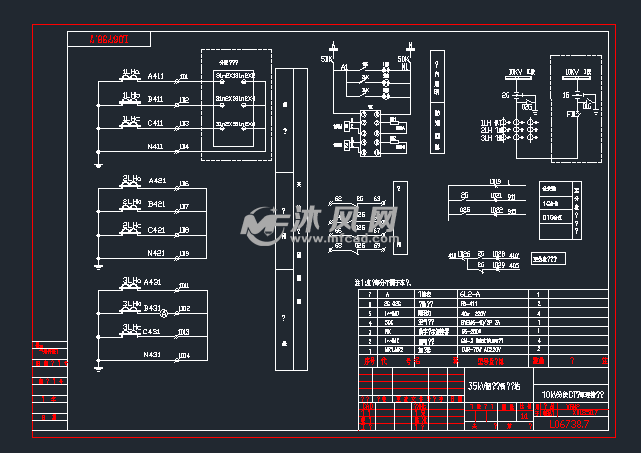 10kv高压柜电气设计图纸