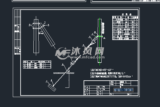 10kv架空高压计量与电杆拉力电气图