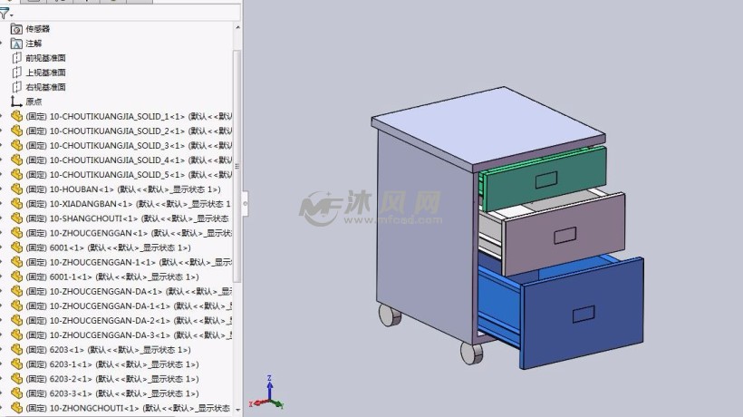 工具柜 - 工位器具图纸 - 沐风网