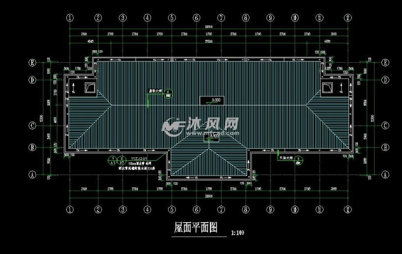 屋面平面图