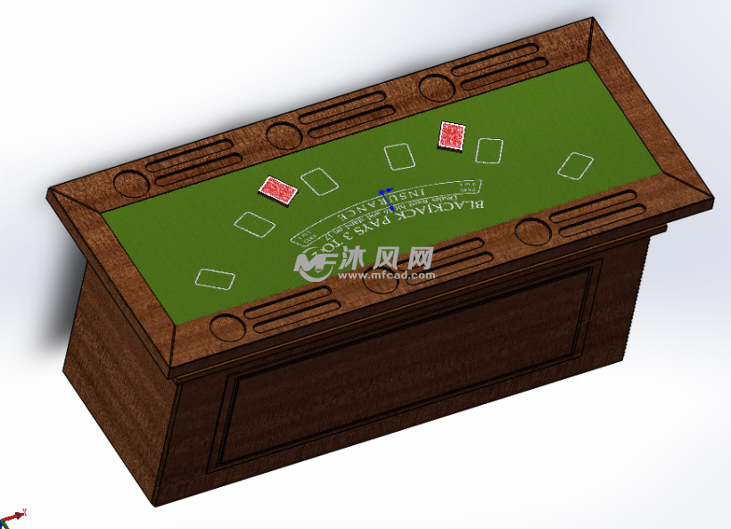 木制赌桌模型设计建模