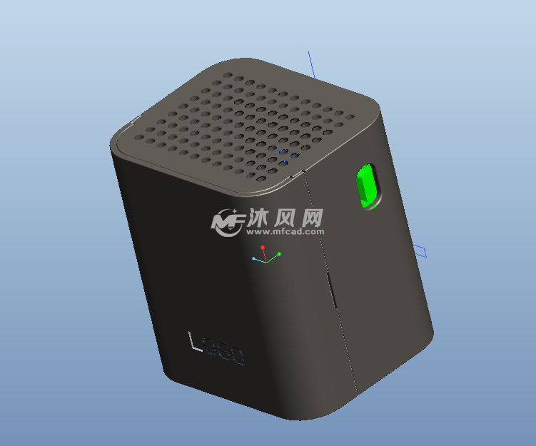 小型空气净化器结构三维模型图纸