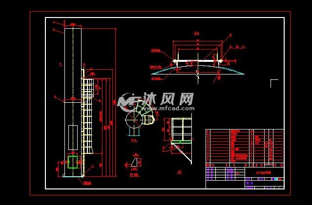 烟囱图纸示意