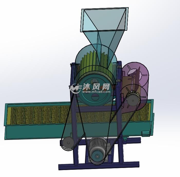 花生脱壳机的设计花生剥壳机花生去壳机solidworks