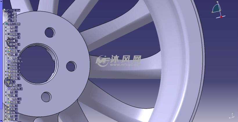 17寸轮辋数模