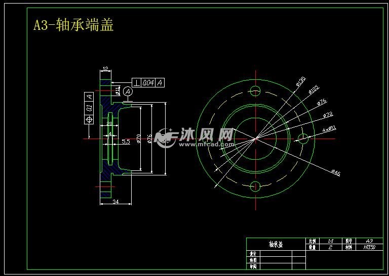 a3-轴承端盖