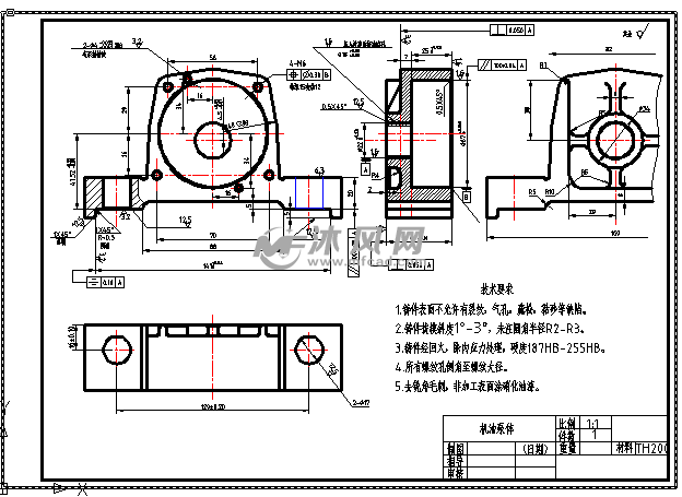 机油泵体夹具图