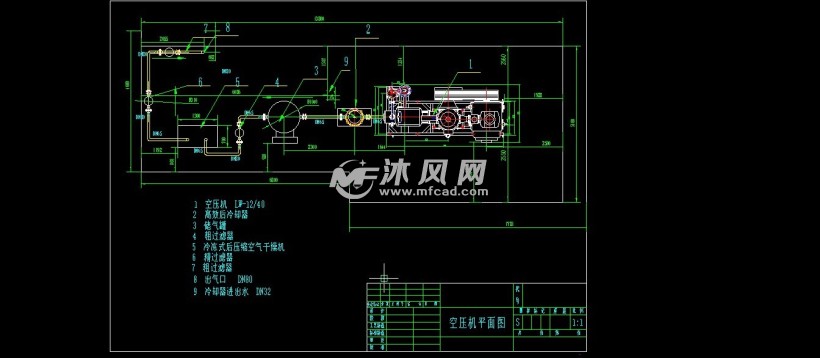 空压机平面图