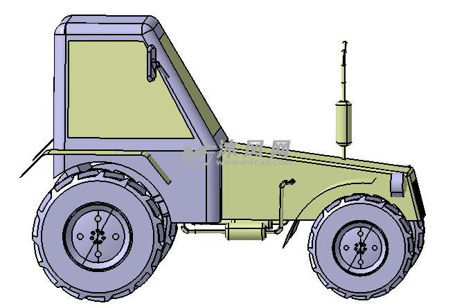 catia拖拉机三维模型