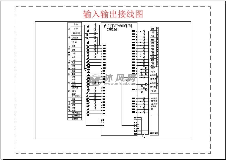 设计方案 plc单片机电气控制   输入输出接线图