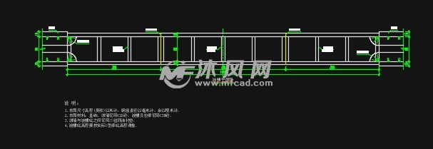 农田给水排水渡槽结构图