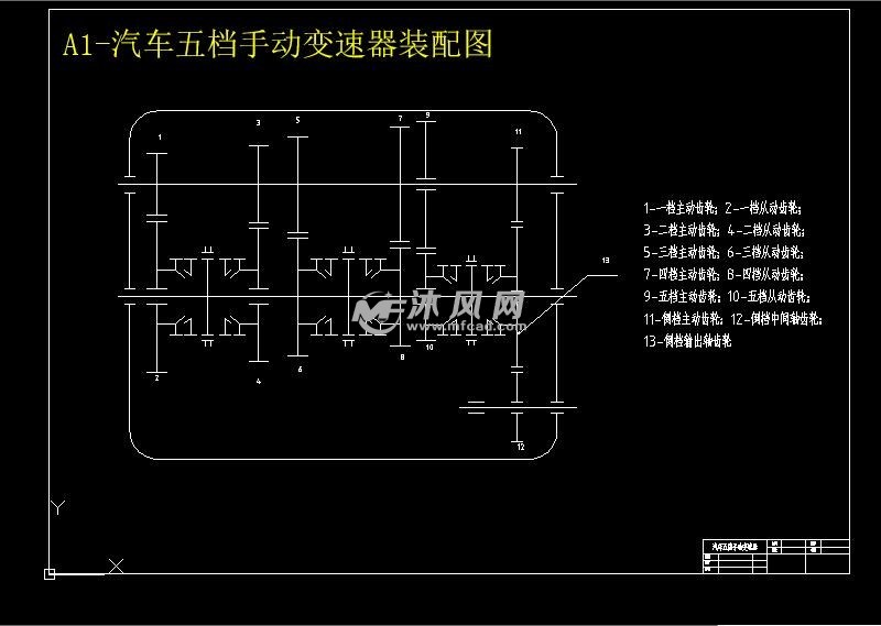 汽桑塔纳轿车五档手动变速器惯性式同步器的设计