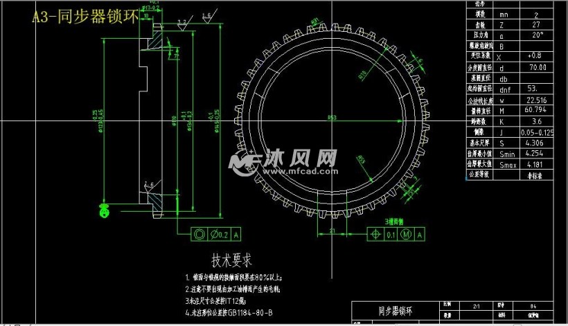 汽桑塔纳轿车五档手动变速器惯性式同步器的设计