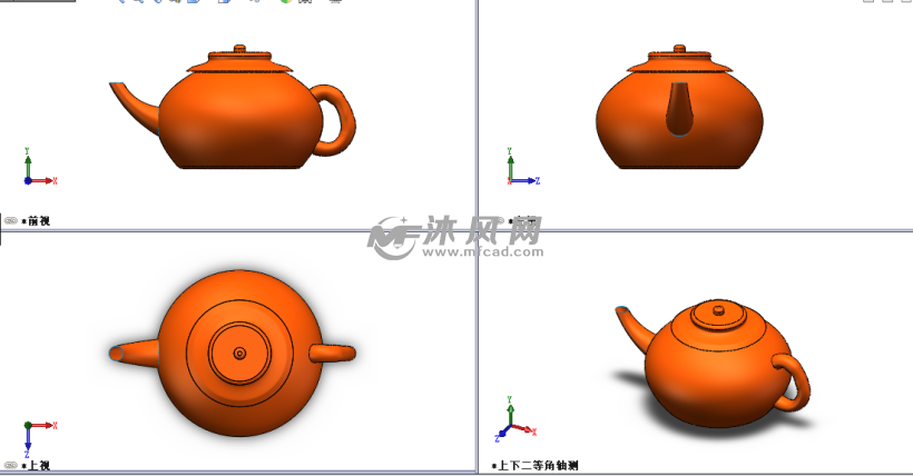 茶壶曲面建模原创