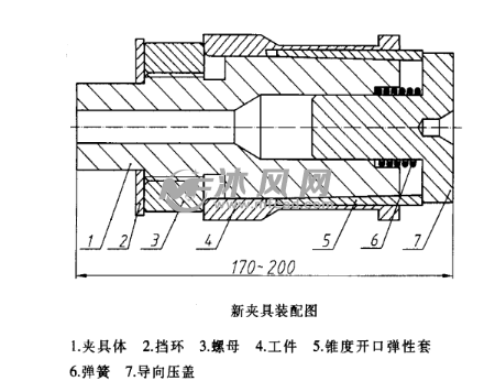 车削(磨削)薄壁零件的弹性夹具设计