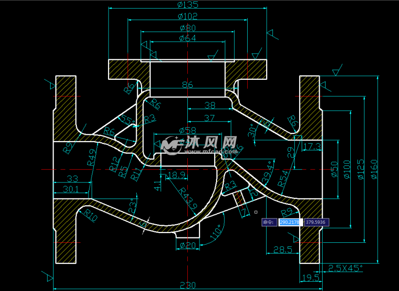 阀体光坯图